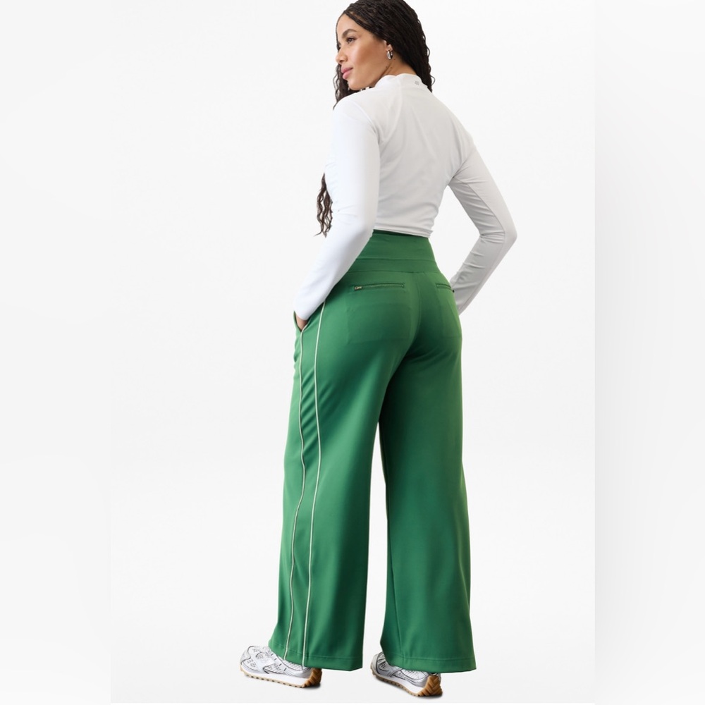 Athleta Venice High Rise Track Stripe Wide Leg Pant - Picture 4 of 8